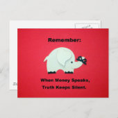 お金話が….. ポストカード (正面/裏面)