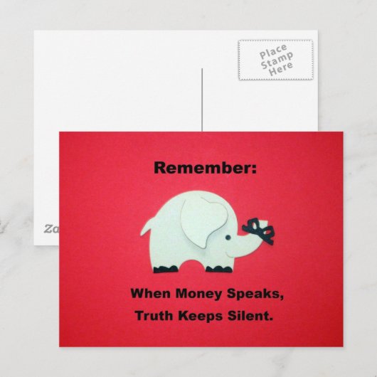 お金話が….. ポストカード (正面/裏面)