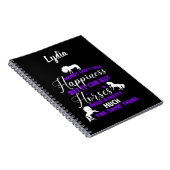 お金買は紫パーソナライズされた ノートブック (右側)