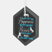 お金買は青 ガラスオーナメント (正面左)