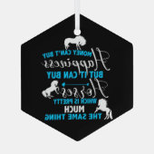 お金買は青 ガラスオーナメント (裏面)