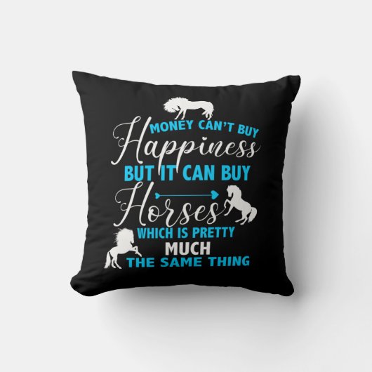 お金買は青 クッション (正面)