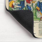 お金1860年の鬼の風刺漫画 マウスパッド (コーナー)