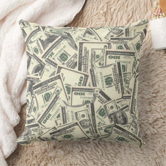 お金 クッション (ブランケット)