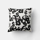 お金 ドル パターン クッション (裏面)