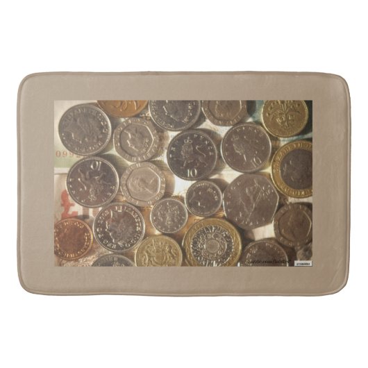 お金 バスマット (正面)