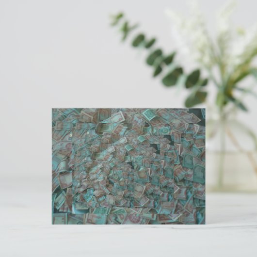 お金 ポストカード (スタンド正面)