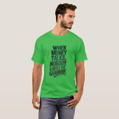 お金+モチベーションTシャツデザイン Tシャツ (正面フル)