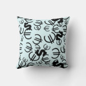 お金 ユーロ ドル パターン クッション (裏面)