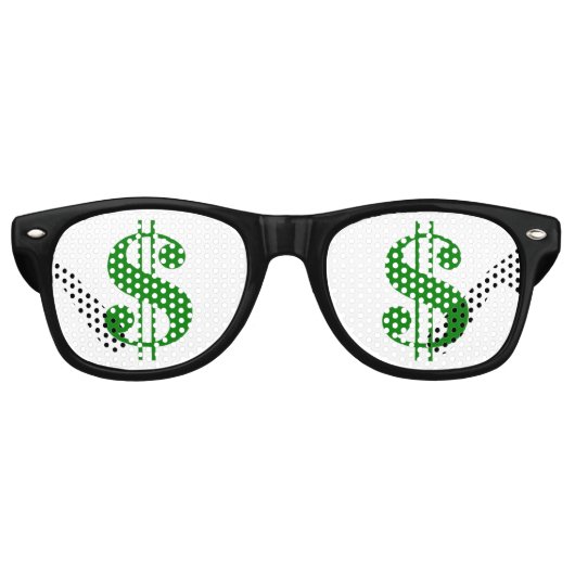 お金Hunged大人のレトロパーティーシェード！ レトロサングラス (正面)