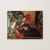 お金Lenders (カシのパネルの油) ジグソーパズル (横)