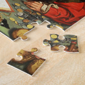 お金Lenders (カシのパネルの油) ジグソーパズル (側面)