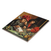 お金Lenders (カシのパネルの油) タイル (側面)