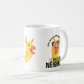 お隣おもしろいさん凄い事だ コーヒーマグカップ (正面右)