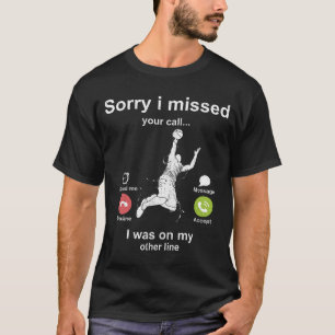 お電話し恋しく思て申し訳ない – バスケットボールオーバー Tシャツ