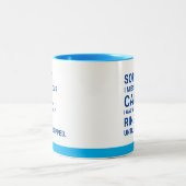 お電話恋しく思すまない。それを見てリングや輪。電話 ツートーンマグカップ (中央)