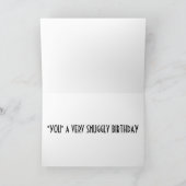 お静かに誕生日 カード (内部)