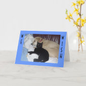 お静かに誕生日 カード (黄色い花)