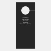 お静かに　バチェロレッテパーティー　ブラック ドアノブサイン (裏面)