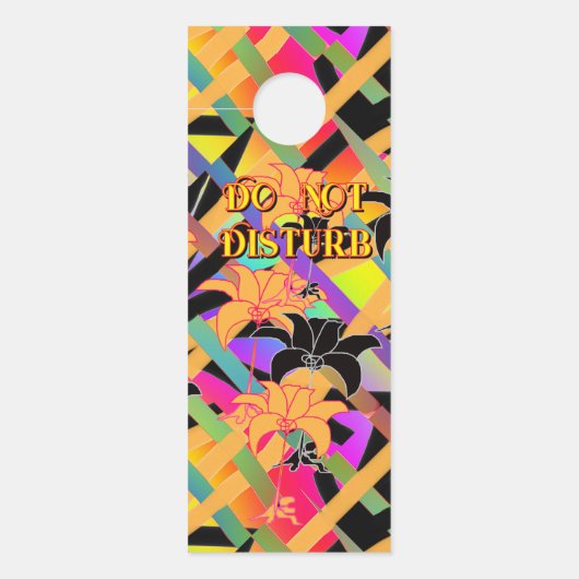 お静かに/邪魔しないでください ドアノブサイン (正面)