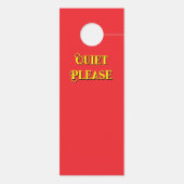 お静かに/邪魔しないでください ドアノブサイン (裏面)