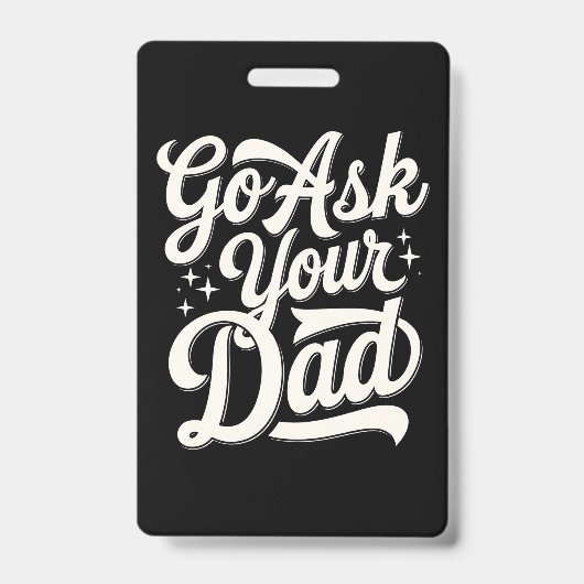 お頼前のパパお母さんの日おもしろいのヴィンテージへ行け バッジ (正面)