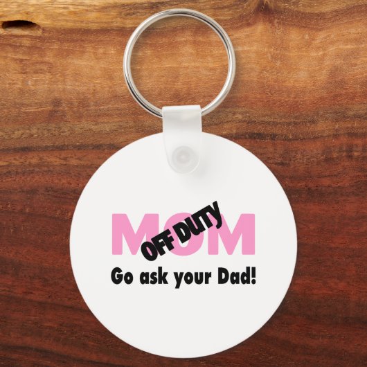 お頼前のパパに行け キーホルダー (正面)