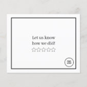 お頼客様レビュー用テンプレートのロ感謝していゴ チラシ (正面)