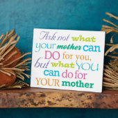 お頼母様が何ができるかない可愛い8x10プラーク フォトプラーク (側面)