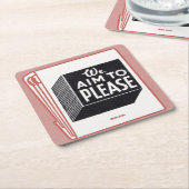 お願いしたいマッチブックカバー スクエアペーパーコースター (アングル)