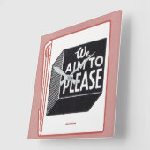 お願いしたいマッチブックカバー スクエア壁時計 (傾斜)