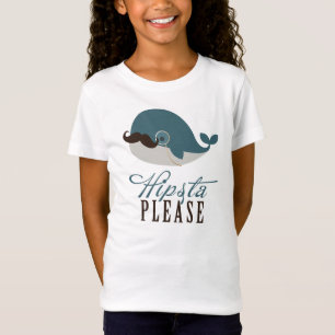 お願いしますかわいいクジラのヴィンテージHipsta Tシャツ