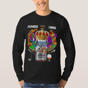 お願いしますオクラ王Men Dark View Hints Tシャツ