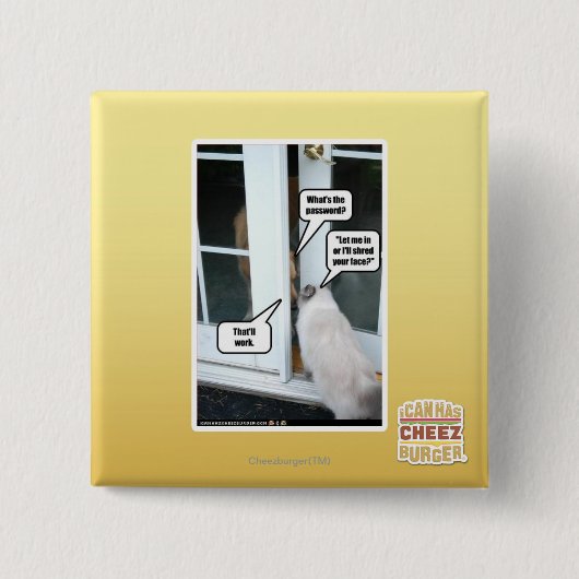 お願いしますパスワード 缶バッジ (正面)