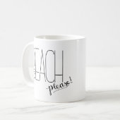 お願いしますビーチ! コーヒー・マグ コーヒーマグカップ (正面左)