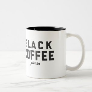 お願いしますブラックコーヒー ツートーンマグカップ