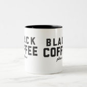お願いしますブラックコーヒー ツートーンマグカップ (中央)