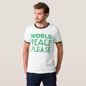 お願いします世界平和 Tシャツ (正面フル)