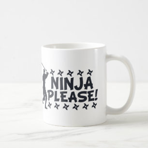 お願いします忍者 コーヒーマグカップ