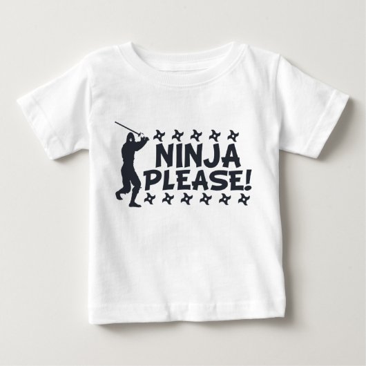 お願いします忍者 ベビーTシャツ (正面)