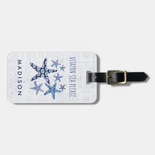 お願いします沿岸芸術|のビタミンの海 ラゲッジタグ (正面横)