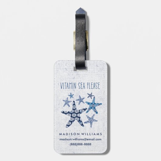 お願いします沿岸芸術|のビタミンの海 ラゲッジタグ (裏面縦)