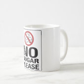 お願いします砂糖無し! コーヒーマグカップ (正面右)