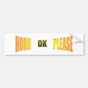 お願いします角のOk バンパーステッカー