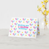 お願いします誕生日カード カード (黄色い花)