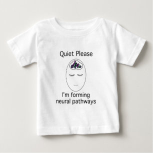 お願いします静寂: 私は神経の細道を形作っています ベビーTシャツ