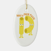 お願いしますmacaroni_macおよびチーズ セラミックオーナメント (右)