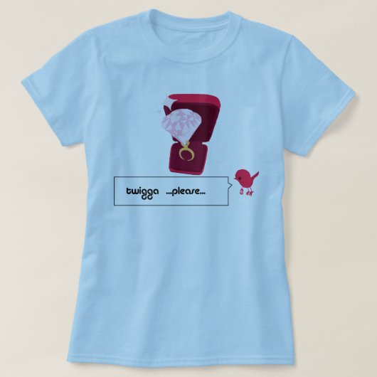 お願いしますTwigga Tシャツ (デザイン正面)