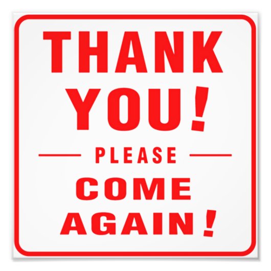 お願いしま来す フォトプリント            (正面)