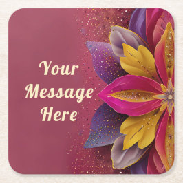 お願いしま結婚す スクエアペーパーコースター